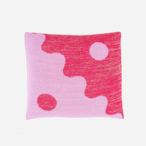 VERLOOP | knits - SALE - Yin Yang Wave Pillow Cover: Flame Jade