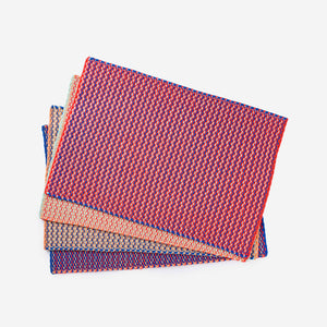 VERLOOP | knits - Dashes Placemat Set: Green Pink